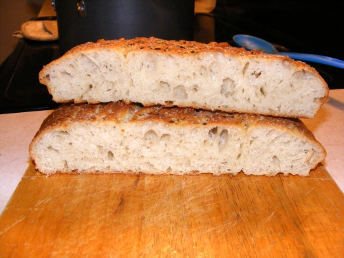 Focacci crumb shot