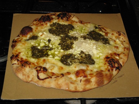 Four Cheese Pesto Pizza