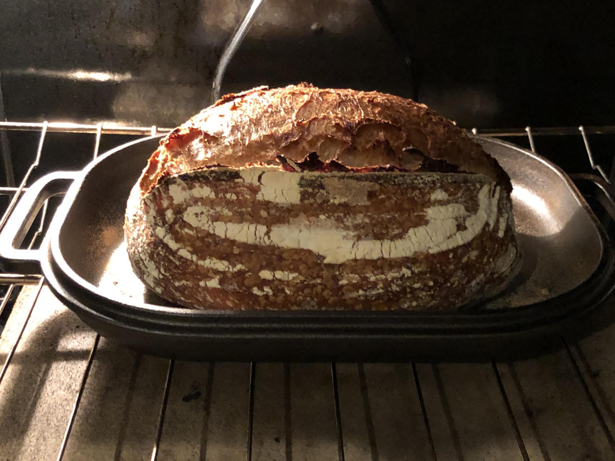 Tartine Bread in Challenger Pan