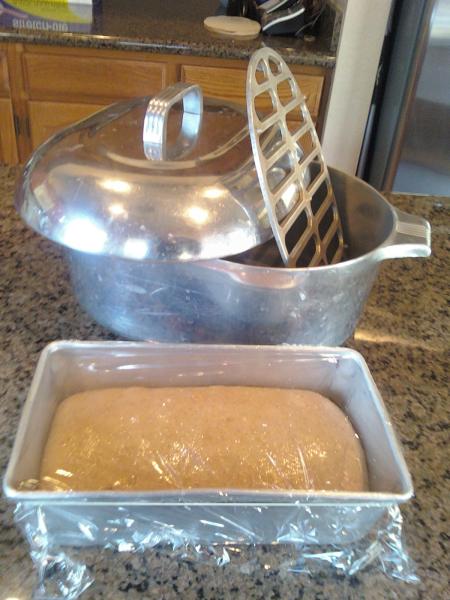 1930's Magnalite Wagner Ware Roaster Used As Cloche for Multi-grain SD  Challah