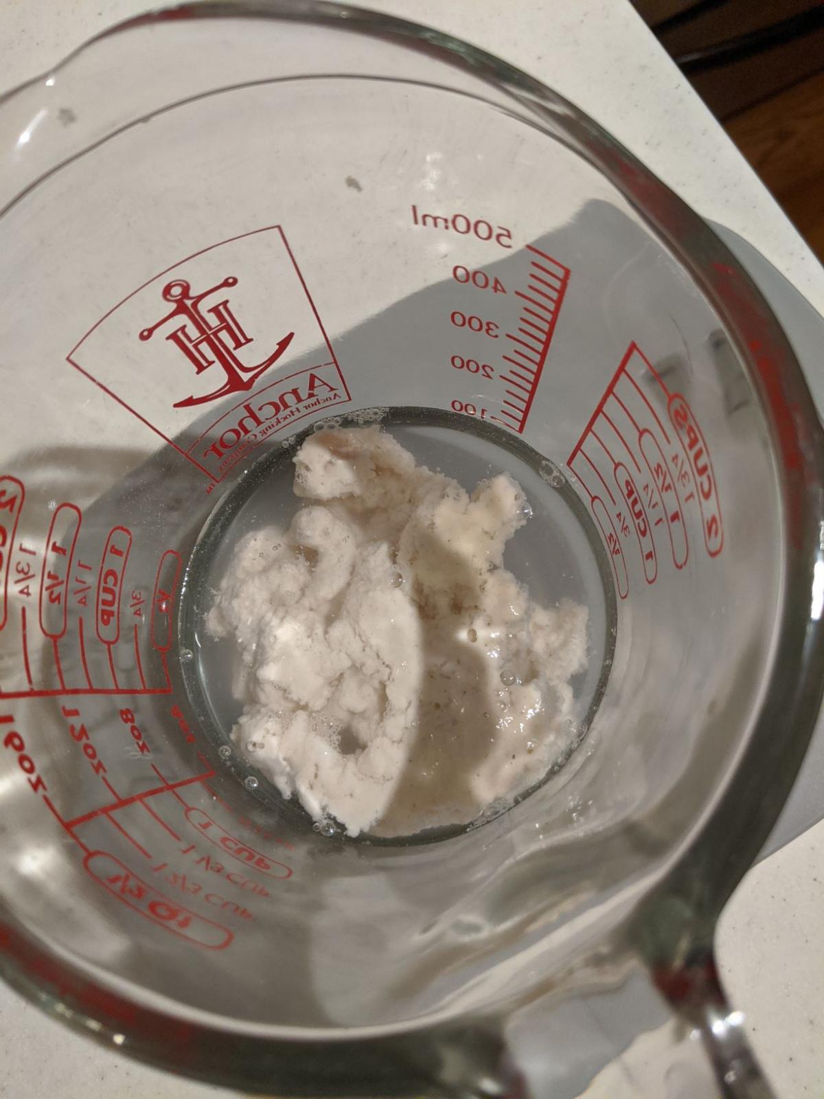 Starter in water