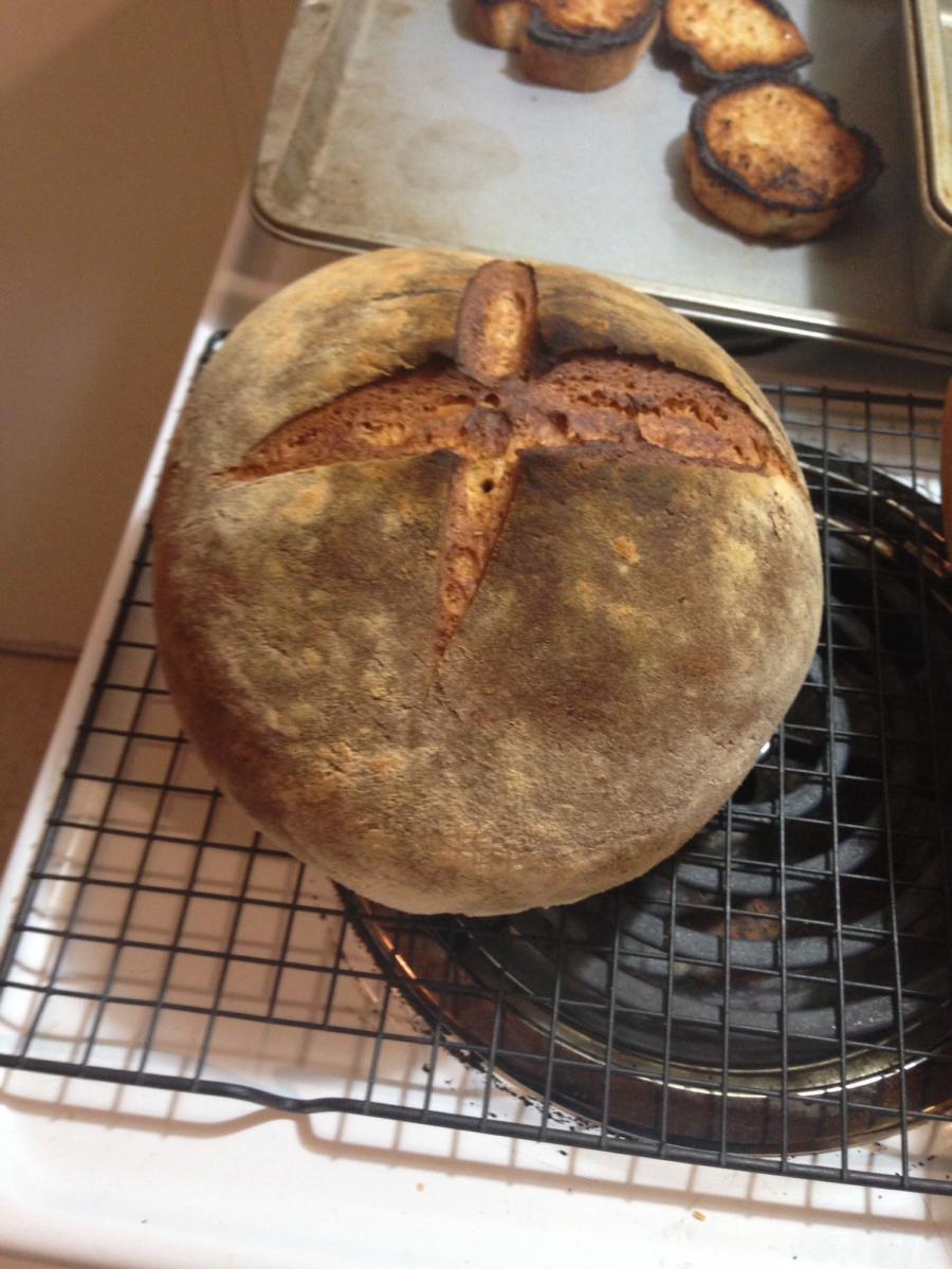 The round, rustic loaf.