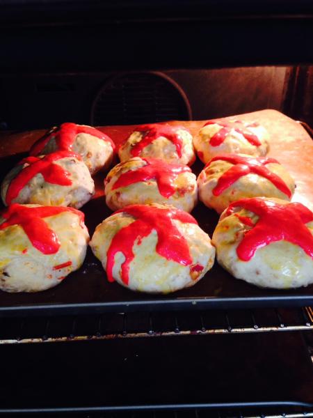 in the oven!