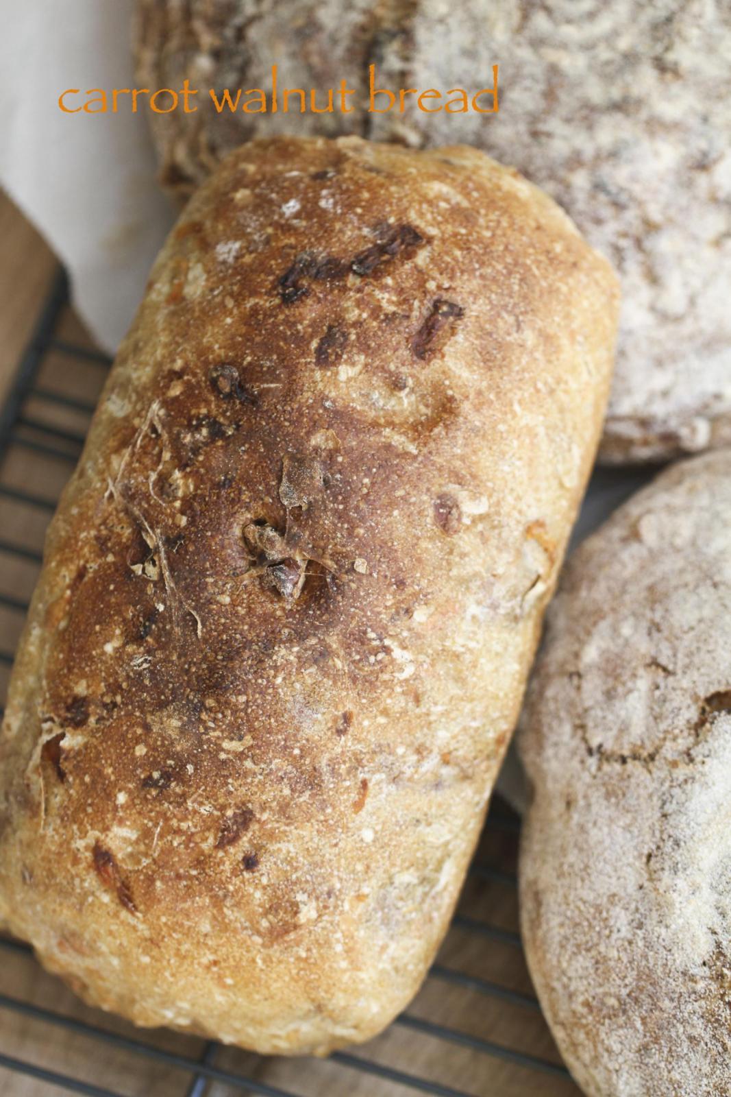 carrot walnut bread