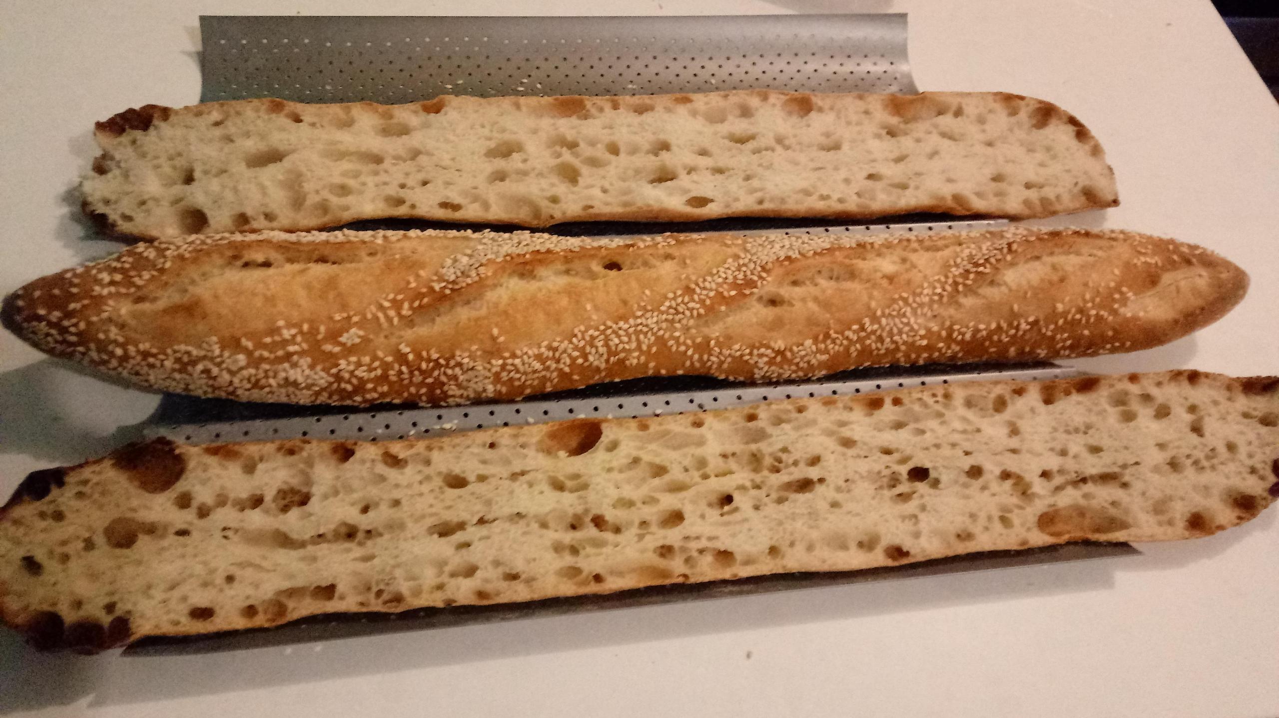 Sesame baguette (first attempt) | The Fresh Loaf