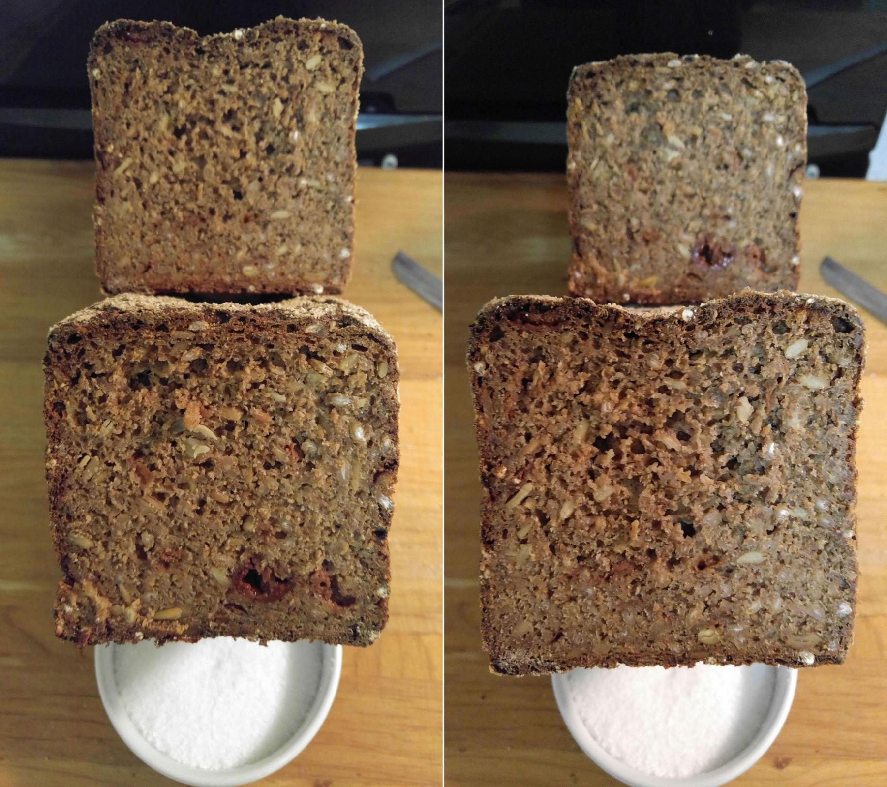 LHS: Heel slice, RHS: Center slice