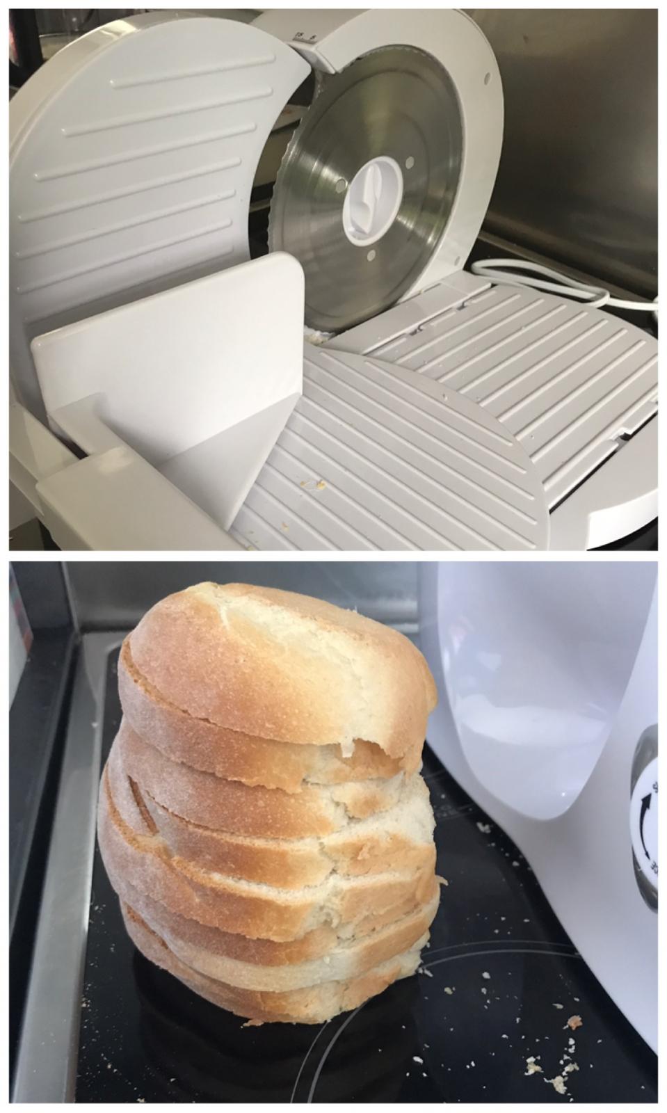 Electric bread slicer