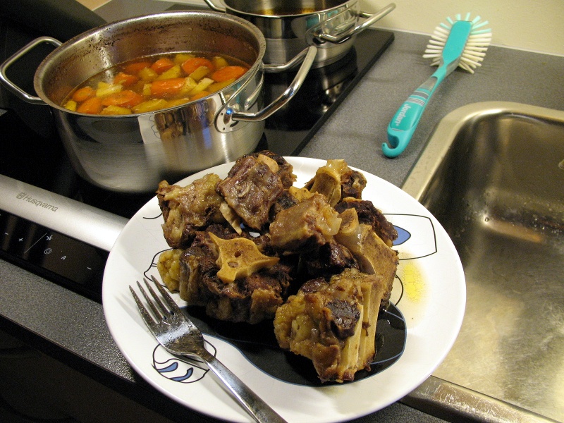 Oxtail and duck liver terrine