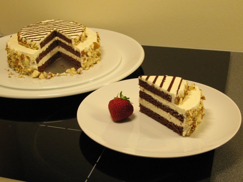 Chocolate chiffon cake