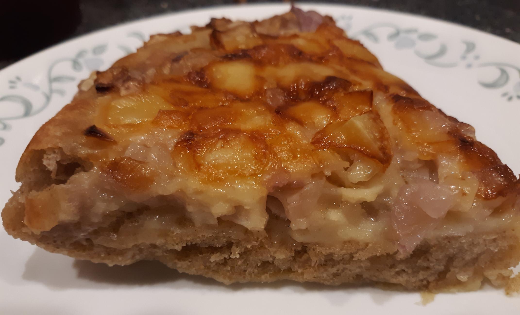 Slice of Schweizer Käsefladen/Swiss Cheese Bread