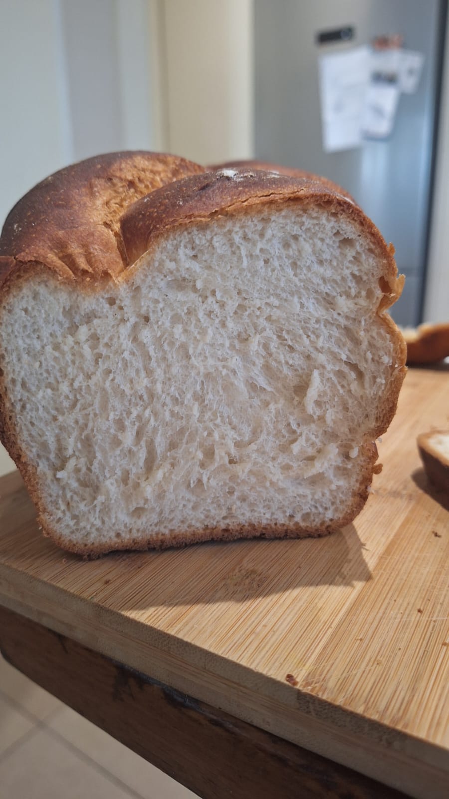 Bread, sliced to show crumb