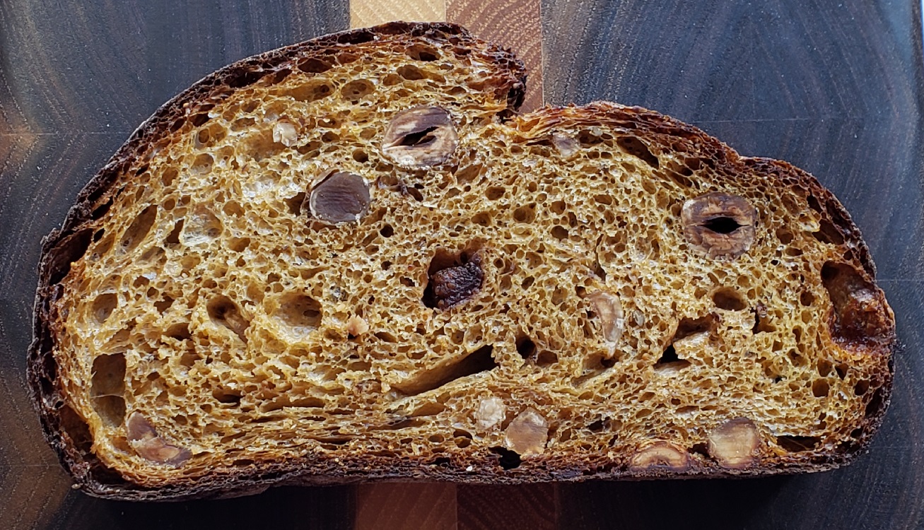 Sweet Potato Bread with Hazelnuts and Figs