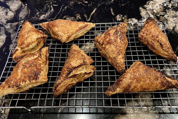 Turnovers on cooling rack