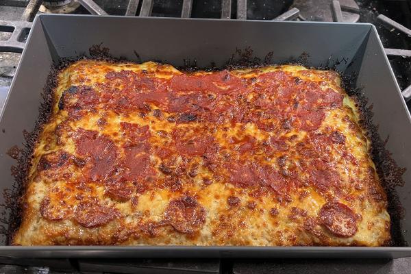 Pizza in pan