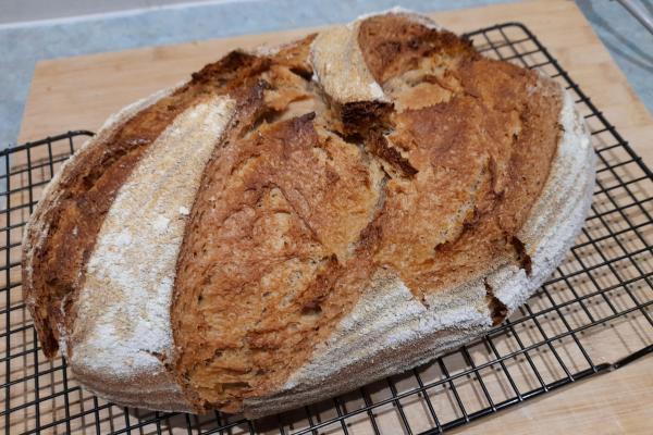 Sourdough chakki atta loaf