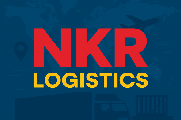 Truck on the road symbolizing logistics as a bridge between businesses and people.”
