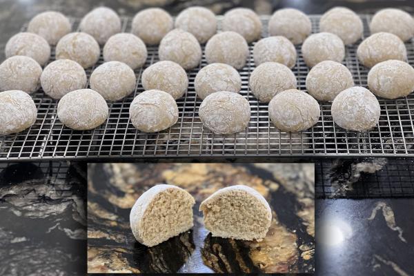 Biscuits on cooling rack