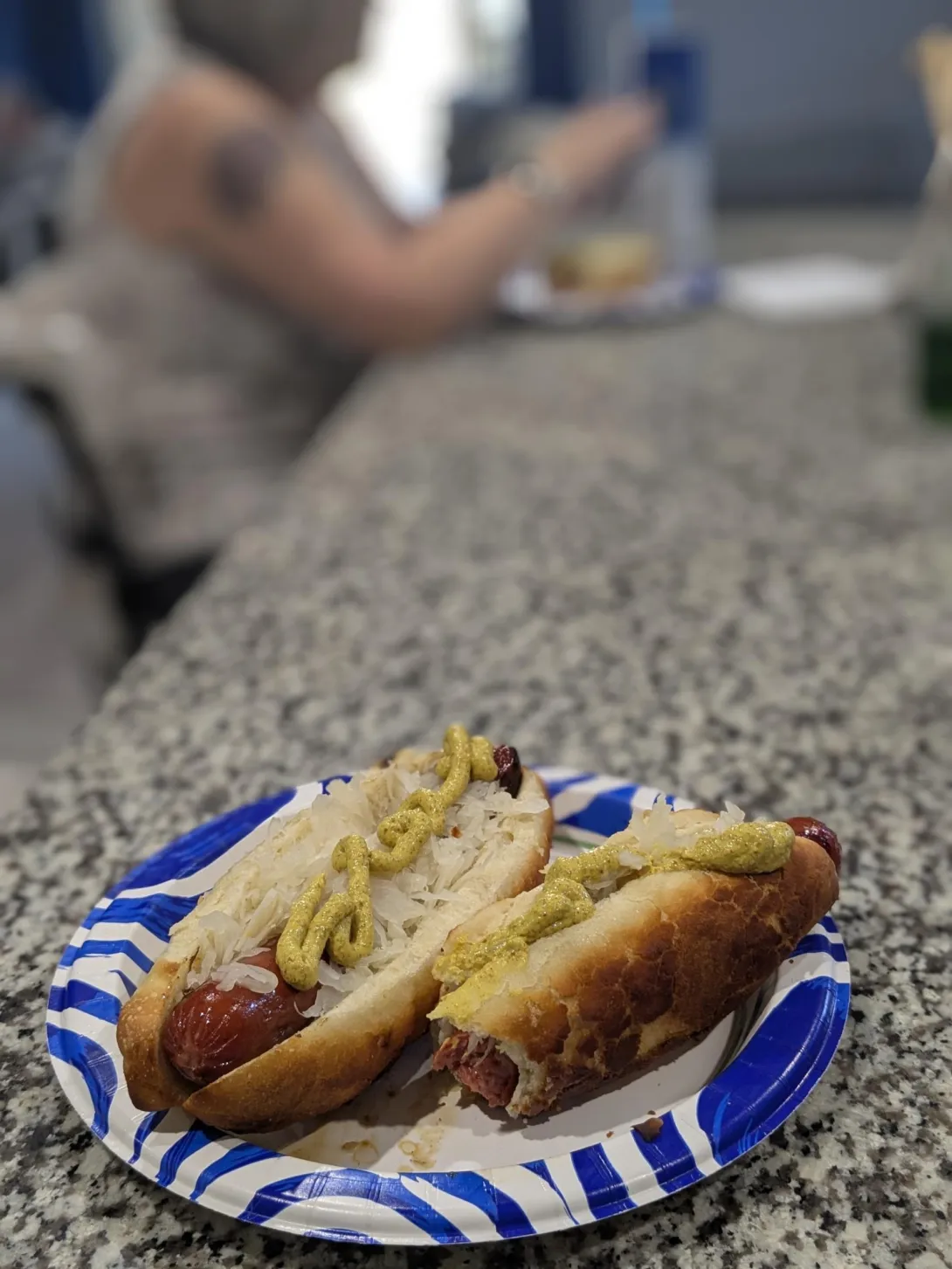 Grilled hotdogs