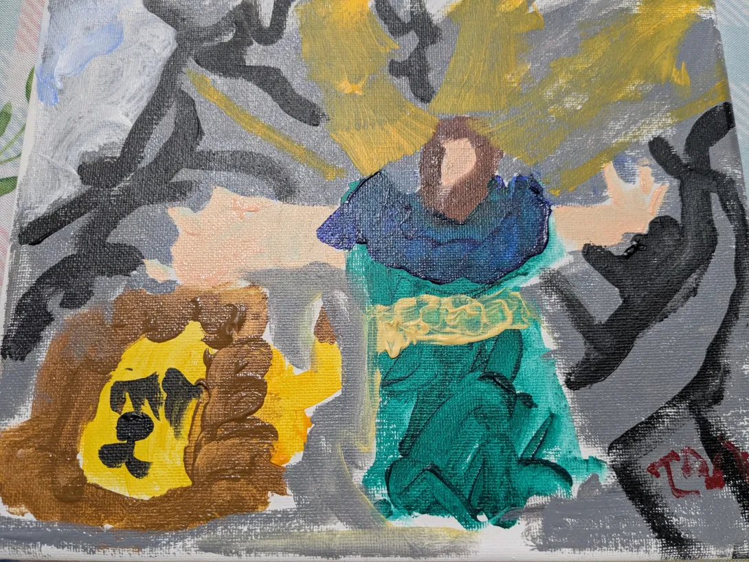 Daniel and the lion