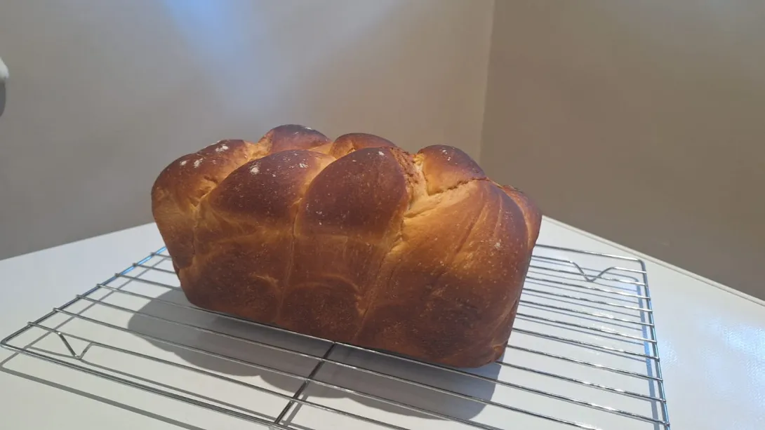 Bread with glutinous rice flour with sunbeams on top