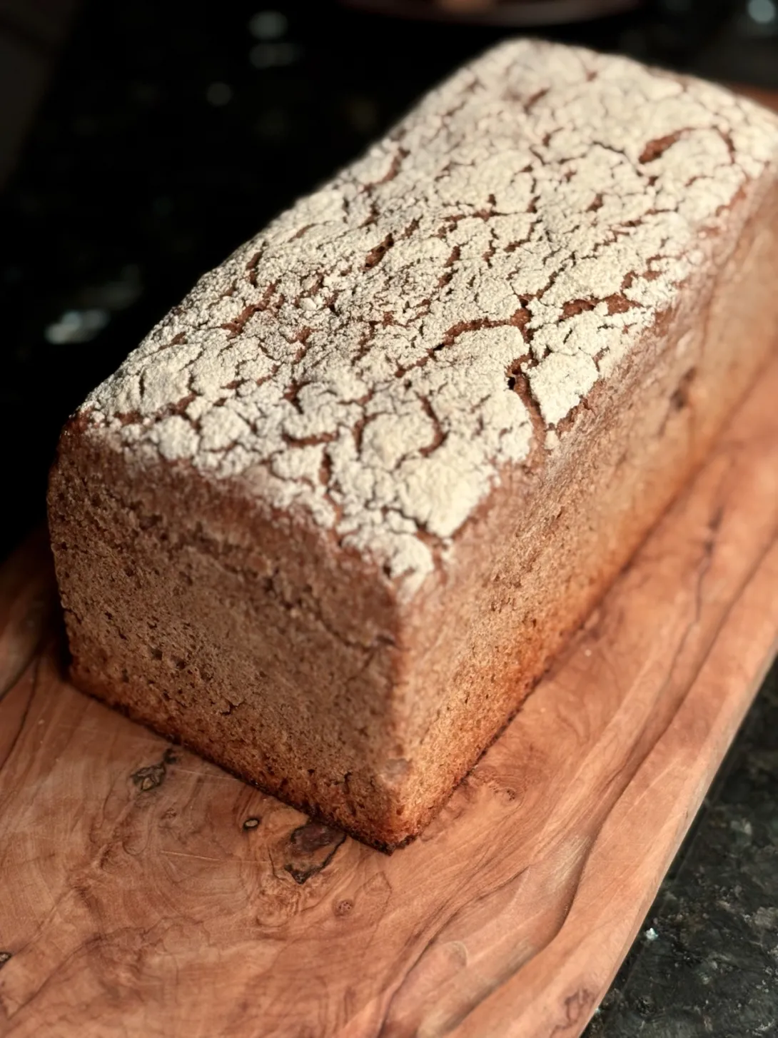 100% whole grain rye loaf