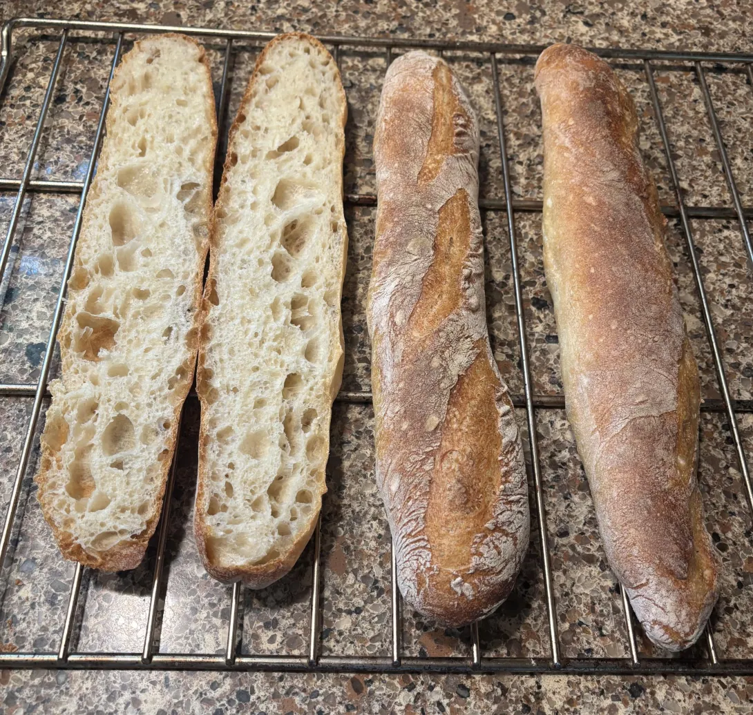 Crumb not bad. Shape not so good. Scoring horrible!