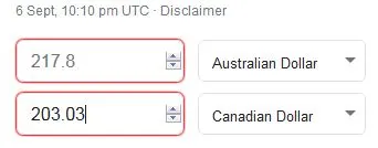 AUD to CAD